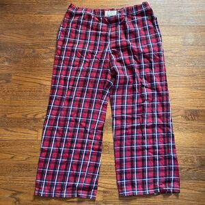 Jack Wills Red, Blue, Black and White Flannel Pajama Bottoms